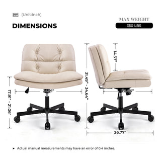 Sunvega Swivel Home Office Desk Chair with 360° Tiling and Adjustable Height