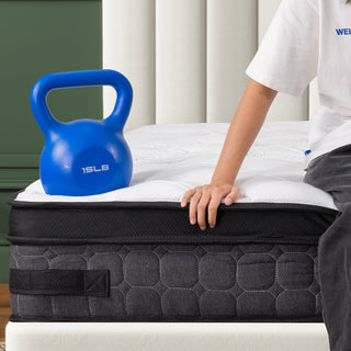 Sunvega 10 Inch Full Size Breathable Cool Cover Memory Foam Hybrid Mattress
