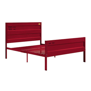 Sunvega Cargo Container Themed Metal Full Platform Bed with Headboard and Footboard