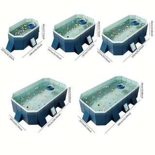 Sunvega Strong and Durable PVC Outdoor Swimming Pool for Garden Yards 1900L Capacity