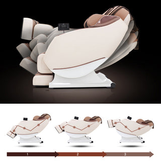 Sunvega Full Body Zero Gravity SL-Track Shiatsu Massage Chair with Airbags and Heating