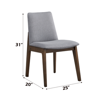 Sunvega Walnut Finish Rectangular Wooden Tabletop Casual Dining Furniture