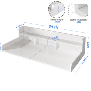Sunvega Waterproof MDF Washer Dryer Countertop with Non-slip Pads and High Edge