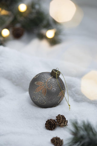 Sunvega Glass Glitter Painted Christmas Ball Ornaments Set of 12 for Holiday Decor