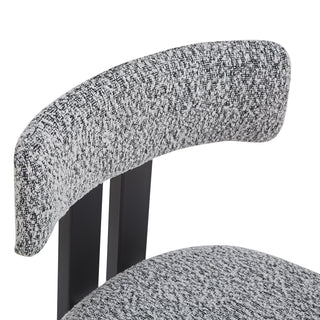 Sunvega Upholstered Armless Dining Chairs with Metal Legs and Polyester Blend Fabric
