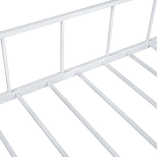Sunvega Twin Bunk Bed With Full Metal Construction Angled Ladder And Gable Roof Frame