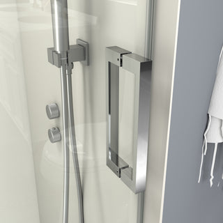 Sunvega Soft-Closing Single Sliding Frameless Shower Door 56-60" W x 76" H