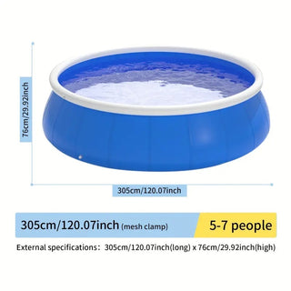 Sunvega Butterfly Inflatable Coil Mesh PVC Outdoor Swimming Pool for Garden Yards