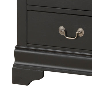 Sunvega Black Lingerie Chest with Multiple Drawers for Organized Storage
