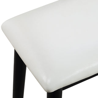 Sunvega Modern Luxury White Vanity Table Set with Built-in LED-lit Mirror and Stool