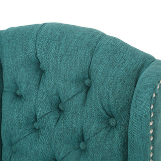 Sunvega Vienna Contemporary Tufted Wingback 31 Inch Counter Stools Set of 2