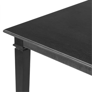 Sunvega Classic Country Style Rubber Wood Dining Table Set with Bench and Chairs