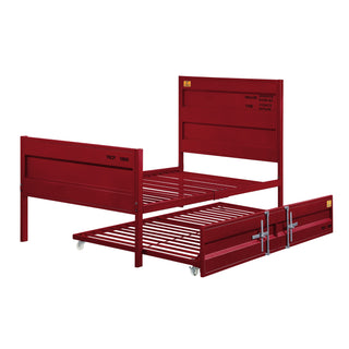Sunvega Modern Industrial Metal Twin Platform Bed with Cargo Container Lock