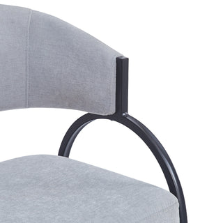 Sunvega Modern Upholstered Dining Chairs With Sturdy Metal Legs Set of 2