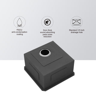 Sunvega 32x19 Inch Undermount Kitchen Sink with Superior Drainage and Soundproofing