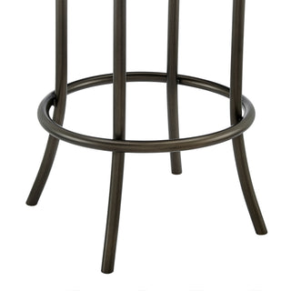 Sunvega Mocha Brown Faux Leather Swivel Bar or Counter Stool with 250lb Capacity