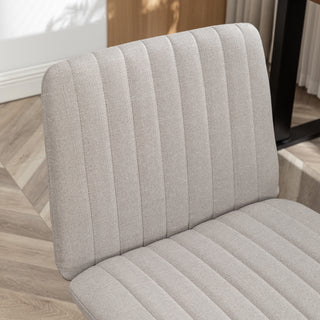 Sunvega Soft Breathable Fabric Upholstery Swivel Office Chair with Thick Foam Padding