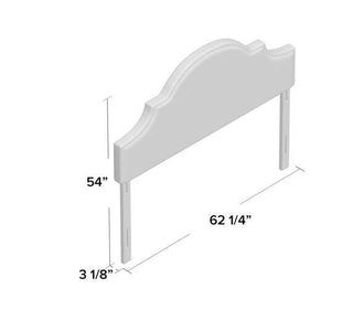 Sunvega Upholstered Queen Size Headboard with Durable Metal Legs and Nailhead Trim