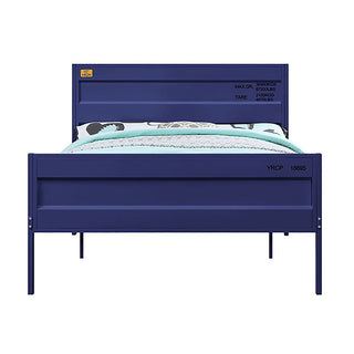 Sunvega Cargo Container Themed Metal Full Platform Bed with Headboard and Footboard