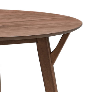 Sunvega 42 Inch Saving Place Dining Table with Wood Veneer Top for Kitchen Living Room