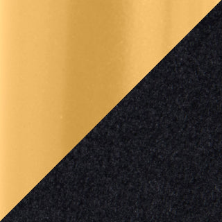 Sunvega Glam Queen Headboard with Gold Steel Frame and Black Velvet Upholstery