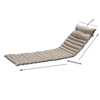 Sunvega 2PCS Removable Zipper Cover High Resilience Sponge Outdoor Lounge Chair Cushions