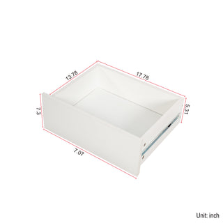 Sunvega Fold-Out Convertible Writing Table Desk Cabinet with Shelf and Drawer