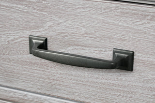 Sunvega Transitional Weathered Gray Chest with Dovetail Drawers and Dentil Molding
