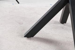 Sunvega Mid-century Dining Table for 4-6 People With Round MDF Top