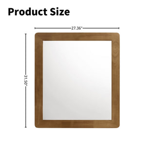 Sunvega Rubberwood Queen Bedroom Set with Corduroy Upholstered Bed Dresser Mirror Nightstand