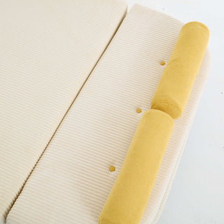 Sunvega Multiform Sofa with USB Charger Adjustable Backrest and Velvet Upholstery