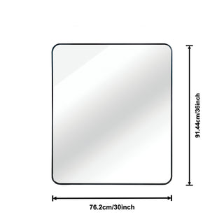 Sunvega Gold 30x36 Inches Large Rectangular Bathroom Wall Mirror Shatterproof