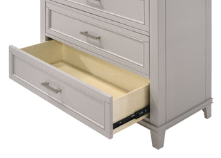 Sunvega Transitional 5 Drawer Chest with French Dovetail and Custom Hardware