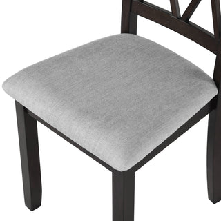 Sunvega Modern Faux Marble Dining Table with Solid Wood Legs for Kitchen Living Room