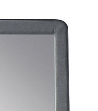 Sunvega Valdemar Brown Fabric and Weathered Gray Finish Queen Size Bed