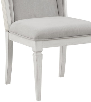 Sunvega Rustic Gray and Weathered White Finish Poplar Wood Dining Table With Leaf