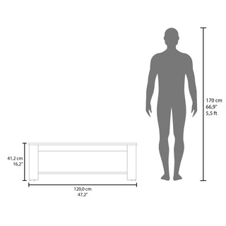 Sunvega White Modern Bathroom Storage Cabinet with Door and Two Shelves