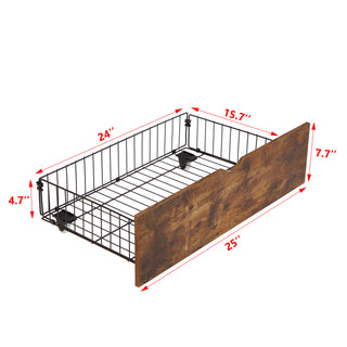 Sunvega Full Bed Underbed Storage Drawers with Wheels for Easy Access