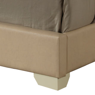 Sunvega Sleek Black Full Bed Frame with Chic Finish for Casual Elegance