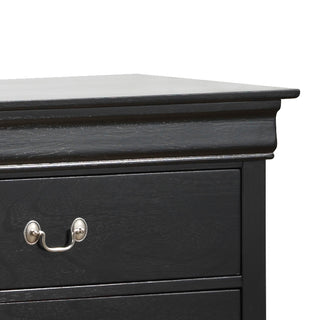 Sunvega Elegant Traditional Black Storage Dresser for Effortless Organization