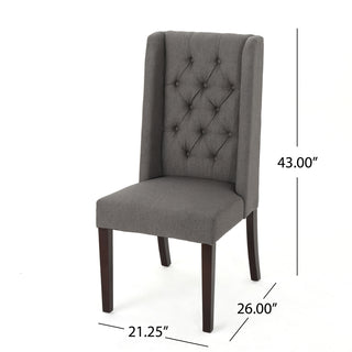 Sunvega Tufted Dining Chairs with High Back and Diamond Stitching Set of 2