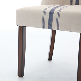 Sunvega Contemporary Upholstered Dining Chairs with Nailhead Accents and Rubberwood Legs