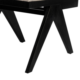 Sunvega Natural Rattan Dining Chairs with Perforated Design Set of 2 for Living Room