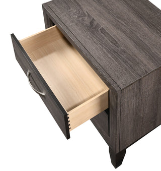 Sunvega Contemporary Gray Finish Wooden Dresser with Six Storage Drawers