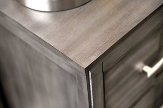 Sunvega Transitional Gray Chest with Five English Dovetail Drawers and Ball Bearing Glides