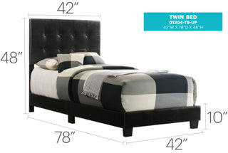 Sunvega Twin Bed Frame in Crisp White for Compact Living Areas