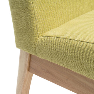 Sunvega Contemporary Upholstered Dining Chairs with Rubberwood Legs Set of 2