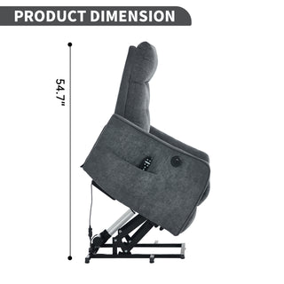 Sunvega Single Motor Power Lift Recliner Chair with Massage and Heat for Elderly