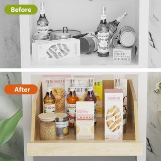 Sunvega Pull Out Cabinet Organizer with Full Extension Rail Slides for Kitchen Pantry