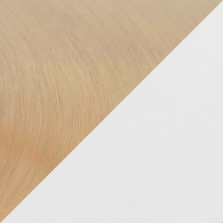 Sunvega Gold Metal and White Wood Pebble Adjustable Dining or Bar Table